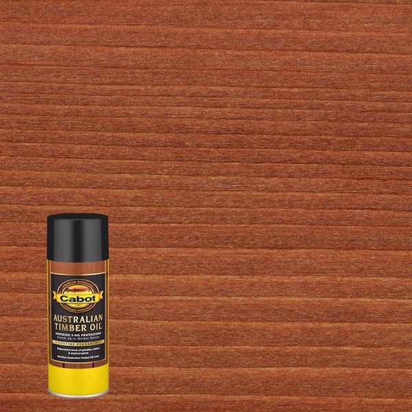 Cabot Australian Timber Oil Aerosol Transparent Jarrah Brown Oil-Based Australian Timber Oil 12 oz 140.0003460.076 - main